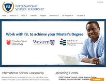 Tablet Screenshot of internationalschoolleadership.com